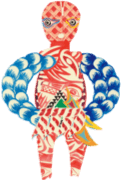 秋田 人形道祖神 小雪沢のドンジンサマ女神 in 大館市