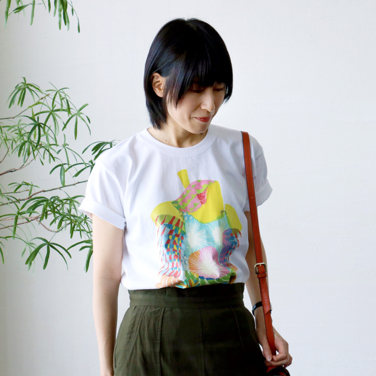 秋田人形道祖神 TシャツTYPE.A 背面