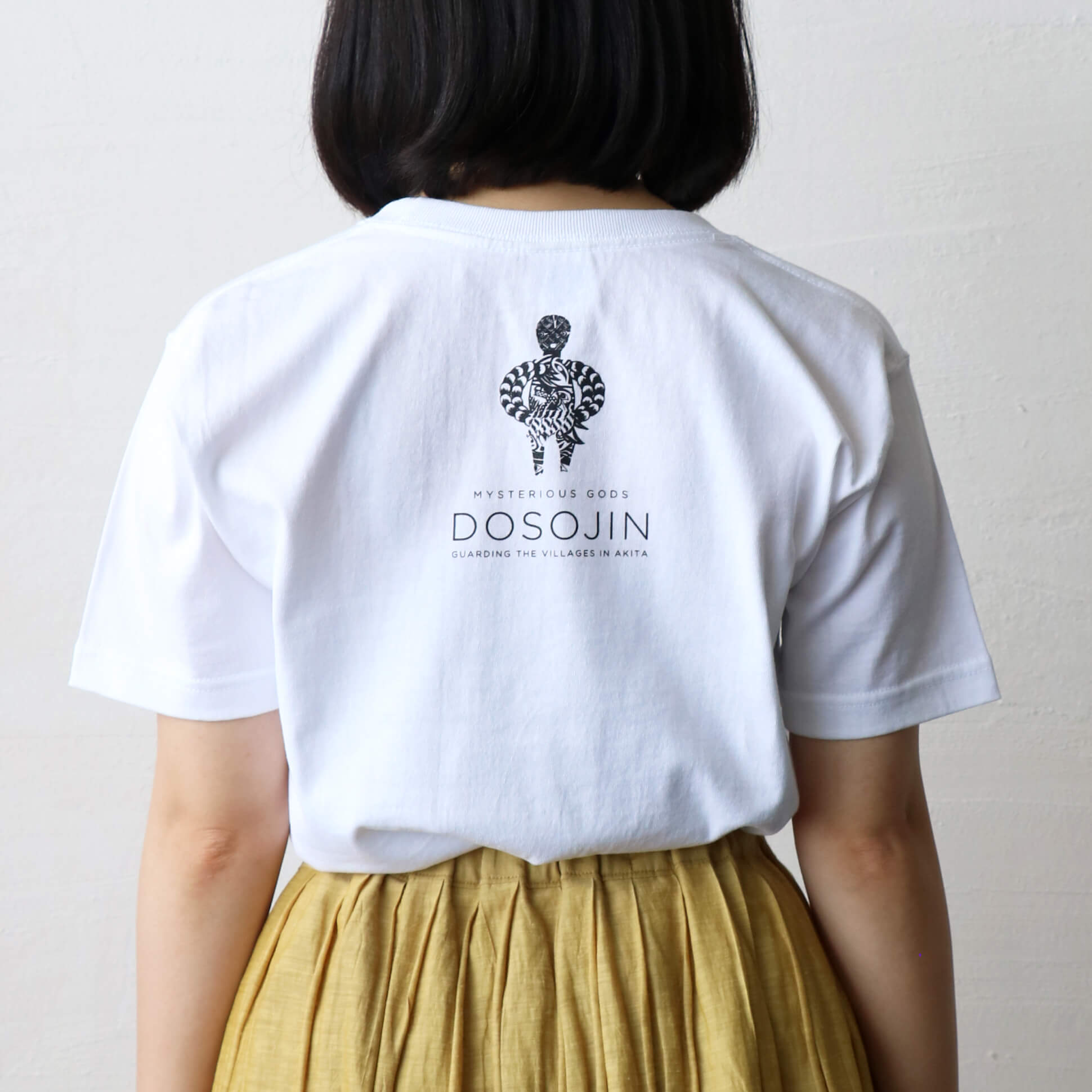 秋田人形道祖神 TシャツTYPE.D 背面