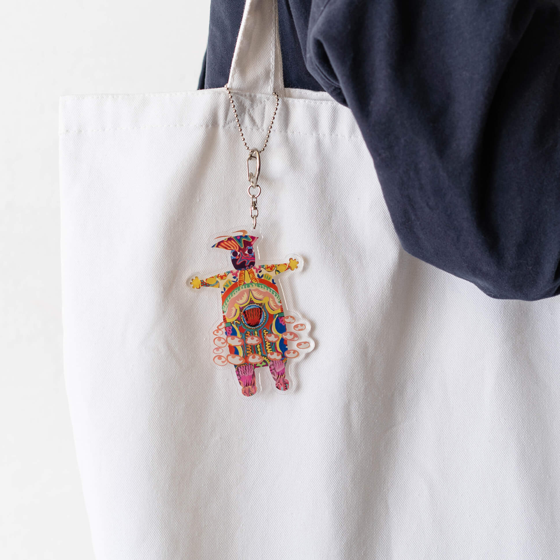 秋田人形道祖神 アクリルキーホルダー 