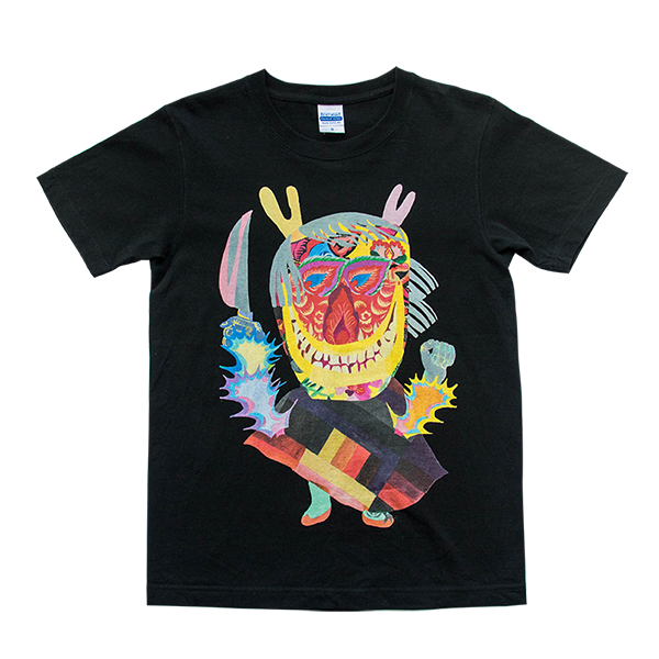 道祖神イラストTシャツ ナマハゲ ブラック 商品画像