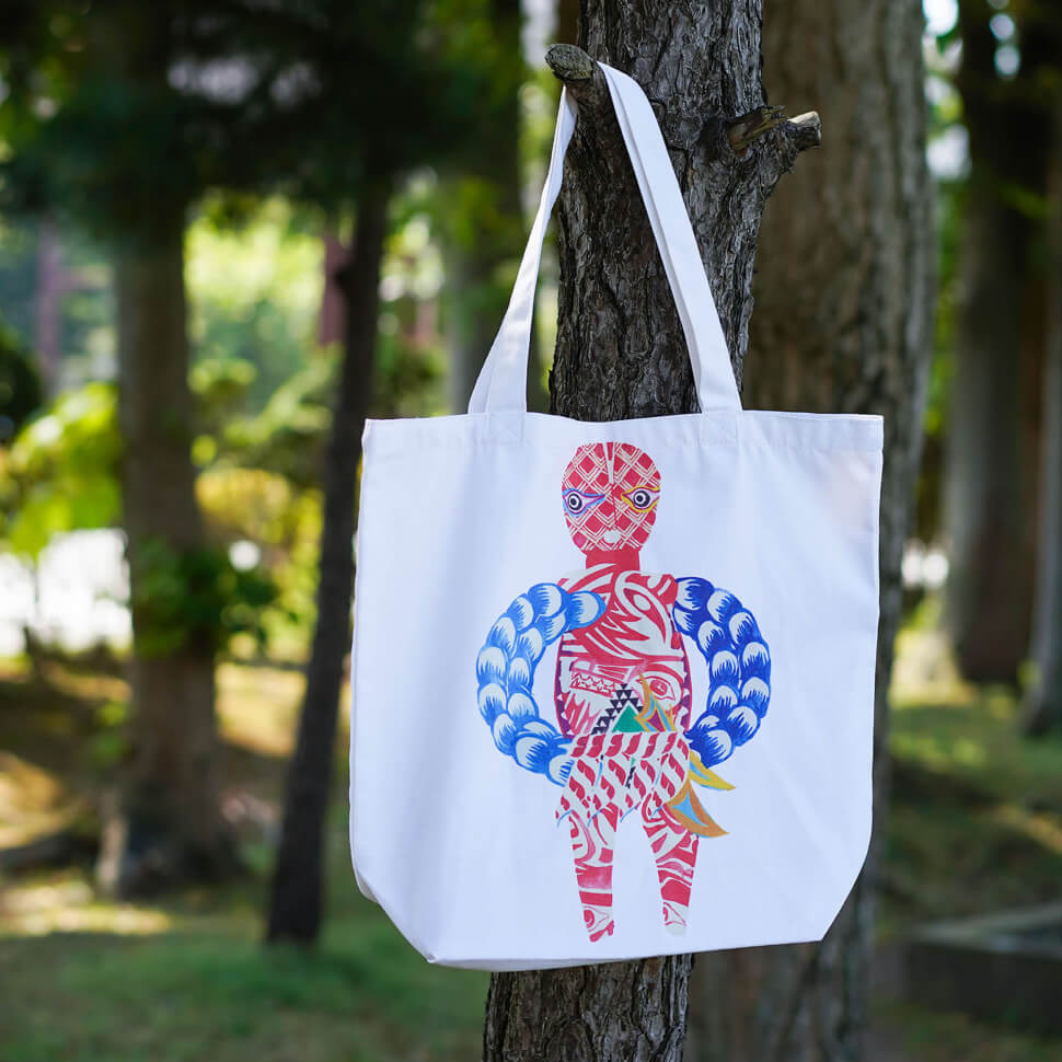 秋田人形道祖神トートバッグ 商品画像